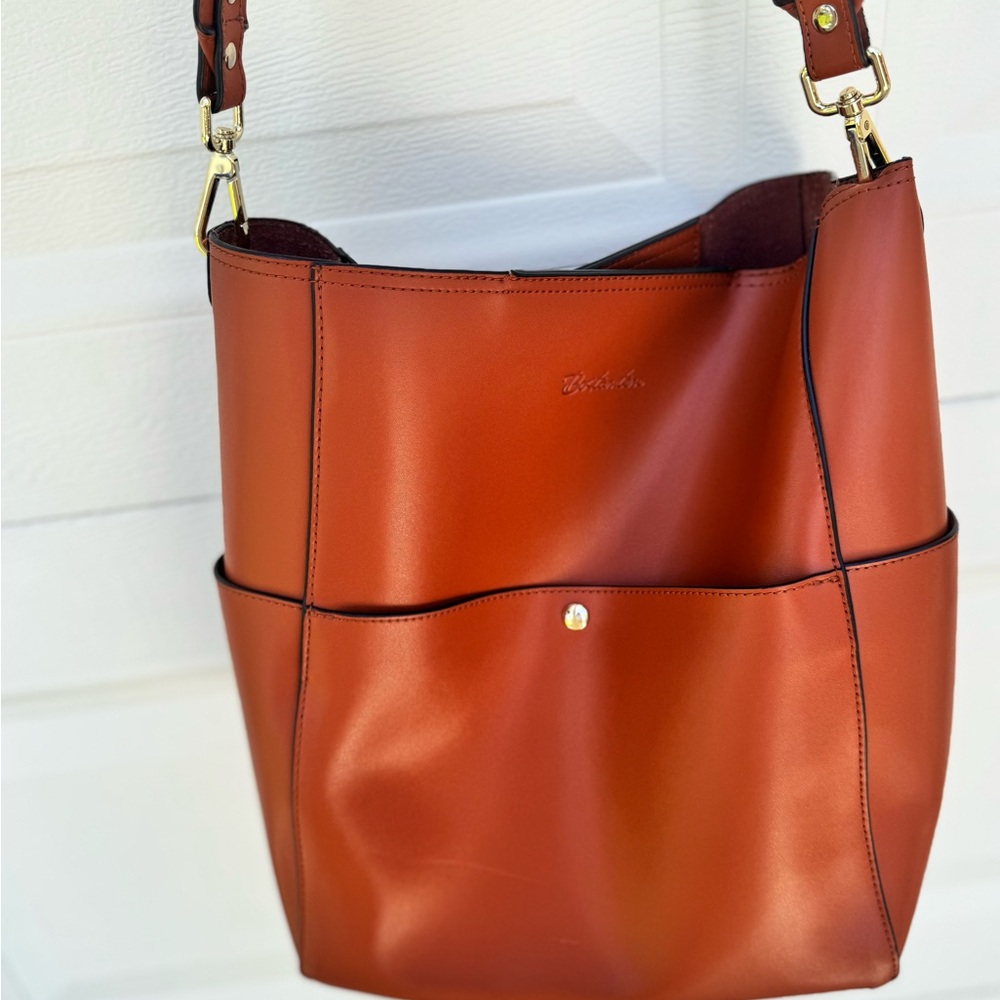 Bostanten Faux Leather Hobo Bag